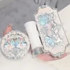 Makeup Set Flower Knows Swan Ballet Series Six Color Eyeshadow Palette Embossed Blusher Shine Lipstick Kit Maquiagem With Bag 5