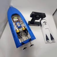 DIY Hull Assembly Dual Motor RC Boat Speedboat 2.4G RC Receiver + Power Accessories 1