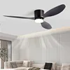 LED Light DC Motor Modern Ceiling Fan Kitchen Living Room Dining Room Household High Air Volume Remote Control Pendant Light 2