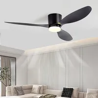 LED Light DC Motor Modern Ceiling Fan Kitchen Living Room Dining Room Household High Air Volume Remote Control Pendant Light 2
