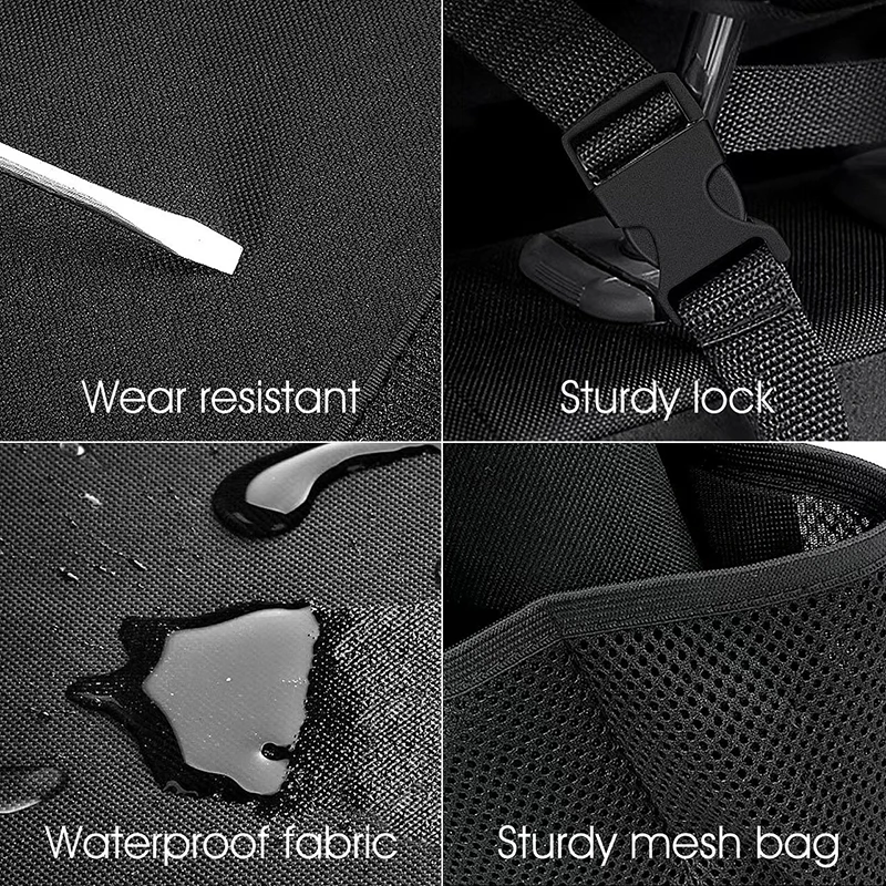 Universeller hängender Kofferraum-Organizer, Rücksitz-Aufbewahrungstasche mit mehreren Taschen, Oxford-Material, Fahrzeugzubehör mit hoher Kapazität – Detail 13