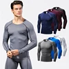 Men's Compression Shirt Long Sleeve Sports Workout T-Shirts Sport Quick Dry Fitness Running Tops Gym Sports Tights 1