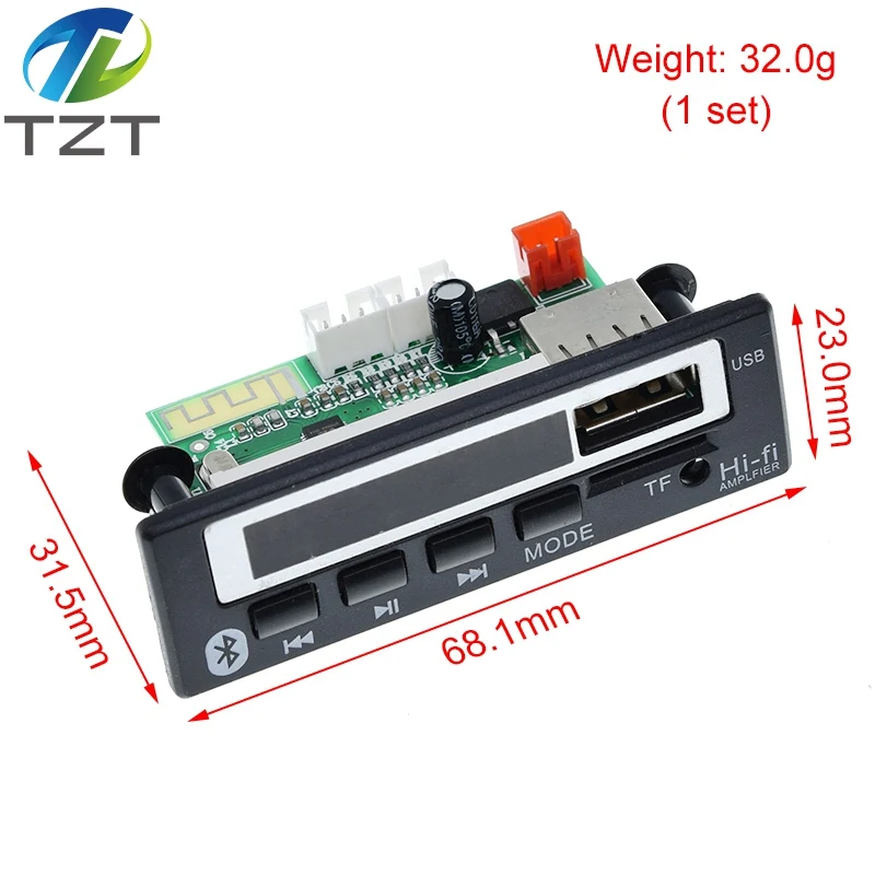 Pf Módulo De Audio 12v Usb Tf Usb Fm Radio De Coche Con | Cuotas sin