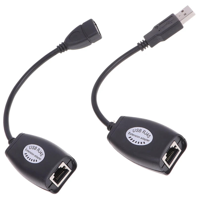 USB UTP адаптер-удлинитель для одного кабеля RJ45 Ethernet CAT5E 6 до 150 футов | Компьютеры и