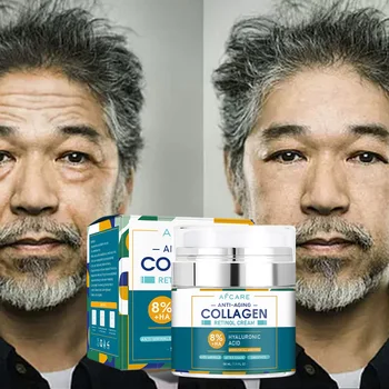 8% HA collagen anti-wrinkle face cream Anti-aging fade fine lines firming Lifting moisturizing tighten beauty skin care 1