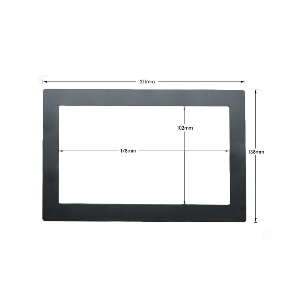 

Trim Car Frames Universal Accessory Auto Dash Decal Decorative Interior Radio Replacement 1 Set Panel Durable New