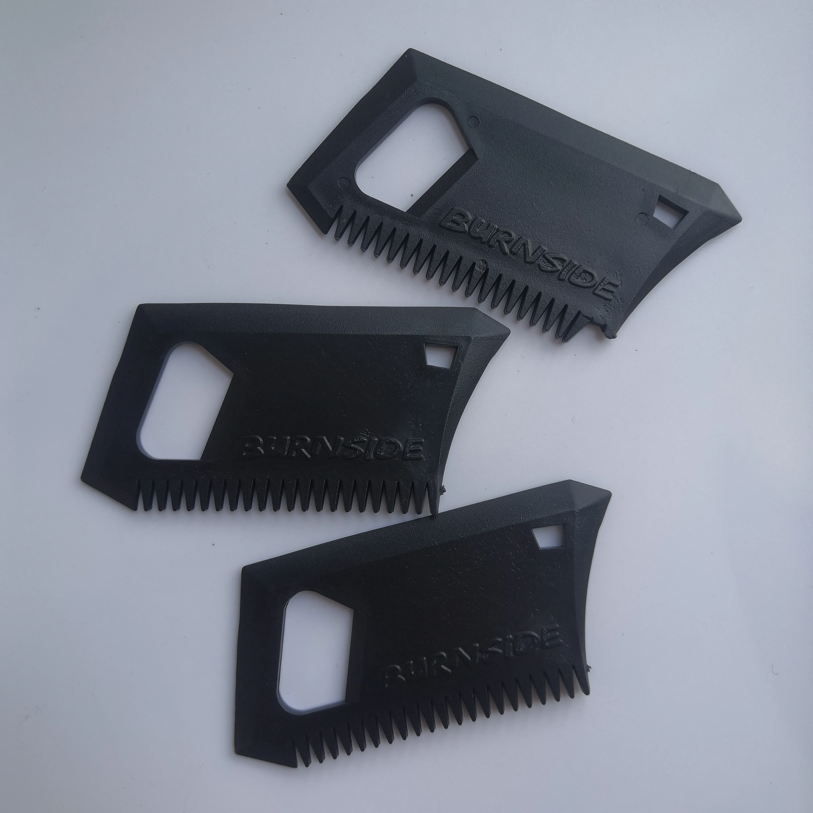 Plastic black surf wax comb 10 pcs