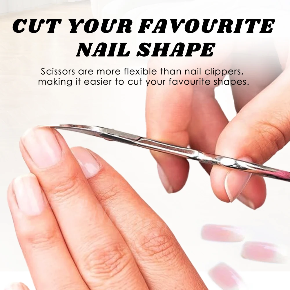 Nail Cutter Scissors Eyebrows Eyelash Multi-purpose Curved Blade Manicure Pedicure Fingernail Toenail Clipper 1Pcs nail scissors set nail clipper set nail care kit manicure pedicure kit manicure nail clipper set manicure sets manicure set nail clippers kit nail clipper nail clippers toe nail clipper