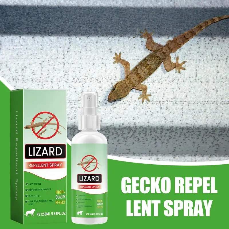 Rodents Repellents Indoor 50ml Lizard Repellents Lavender Oil Gecko Spray Powerful Reptile Deterrening Pet Safe Repel Repeller - 2