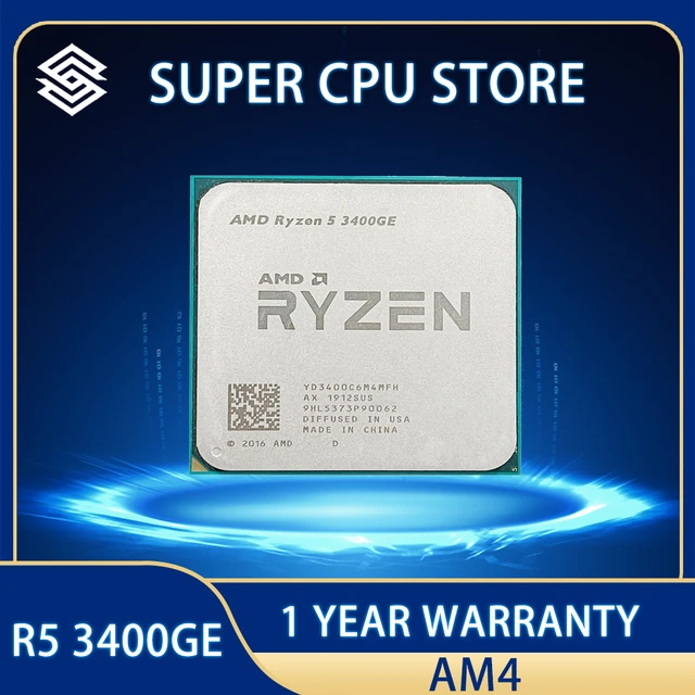 Processeur Amd Ryzen 5 3400ge 3.3 Ghz, 4 Cœurs, 8 Threads, 35w, Prise Am4,  Produit D'occasion - Processeurs - AliExpress