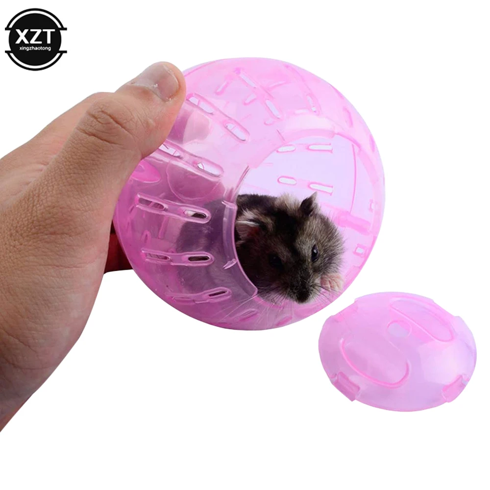 Pet Exercise Balls Mini Silent Hamster Ball Plastic Fun Hamster Running Toy Rotating Slow Running Wheel Small Animal Sports Ball New Fitness Toy