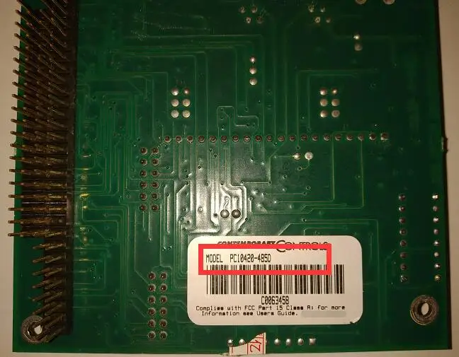 

PC10420-485D MOTION AXIS CONTROL CARD