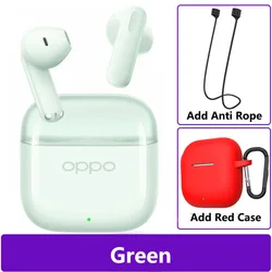 Enhanced Sound Wireless Earbuds with 54H Playtime (Green n Red Case)