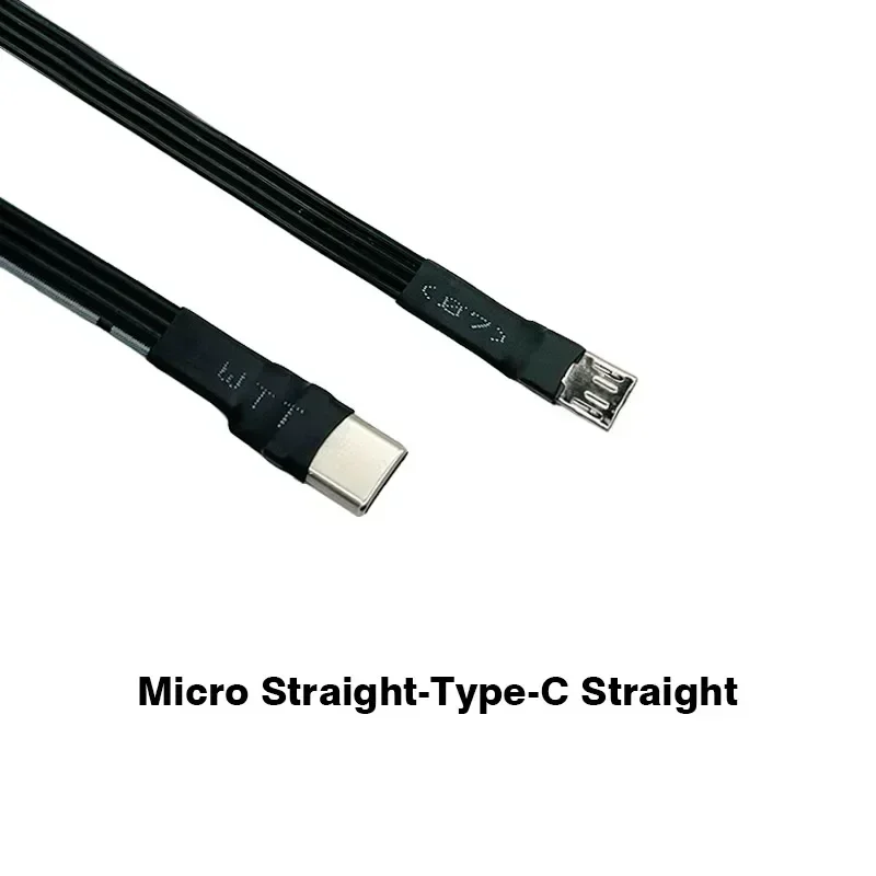 CYFPV Cable Plano Dual DERECHO A ángulo De 90 Grados HDTV Tipo A Macho
