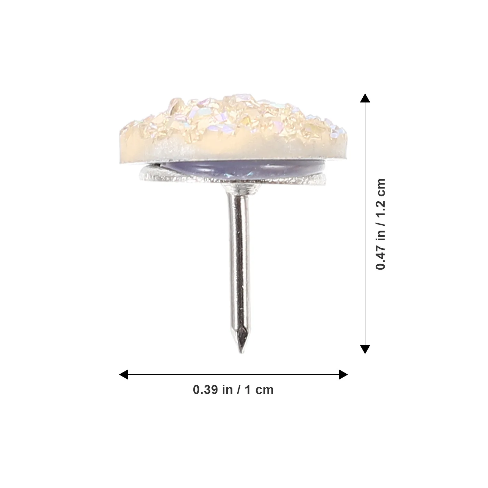 30Pcs 다이아몬드 헤드 푸시핀 섬세한 다기능 엄지 못핀 빛나는 지도 액세서리 홈 오피스 책상 용품