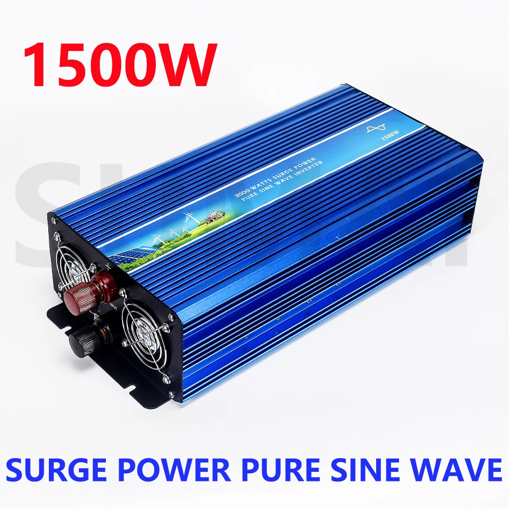 1500W Off Grid Onda Sinusoidale Inverter Puro Ingresso 12V/24V/48V/96V/110V 110V/220V/230V/240V/V Dc Uscita 50Hz O 60Hz