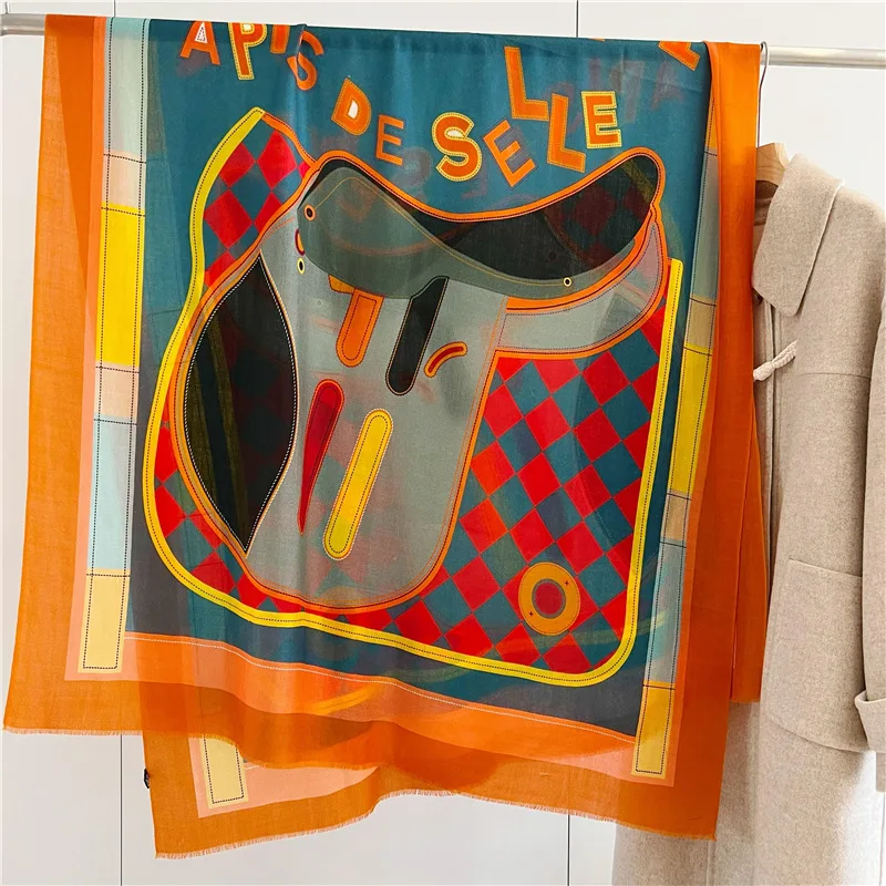 200-100cm-saddle-printed-long-tassel-scarf-women-pashmina-100-cashmere-shawl-scarves-foulard-hiver-femme-cachemire-orange