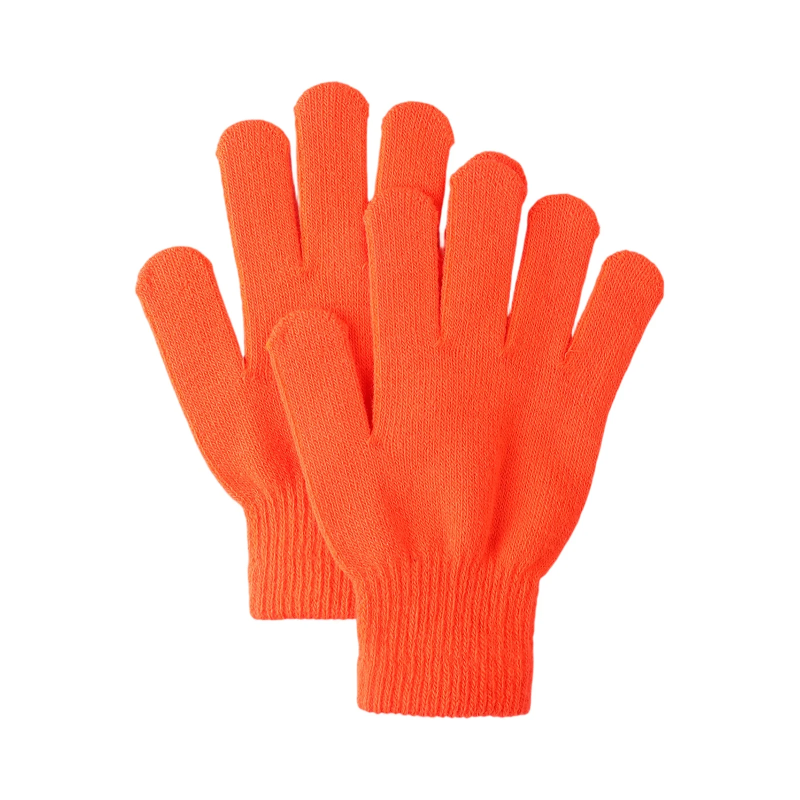 Unisex Herbst und Winter Outdoor warme rutschfeste Fahrradhandschuhe einfarbige Basic kältebeständige Strickhandschuhe – Detail 3