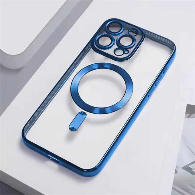 Deluxe Transparent Magnetic Protective Phone Case with Magsafe Compatibility
