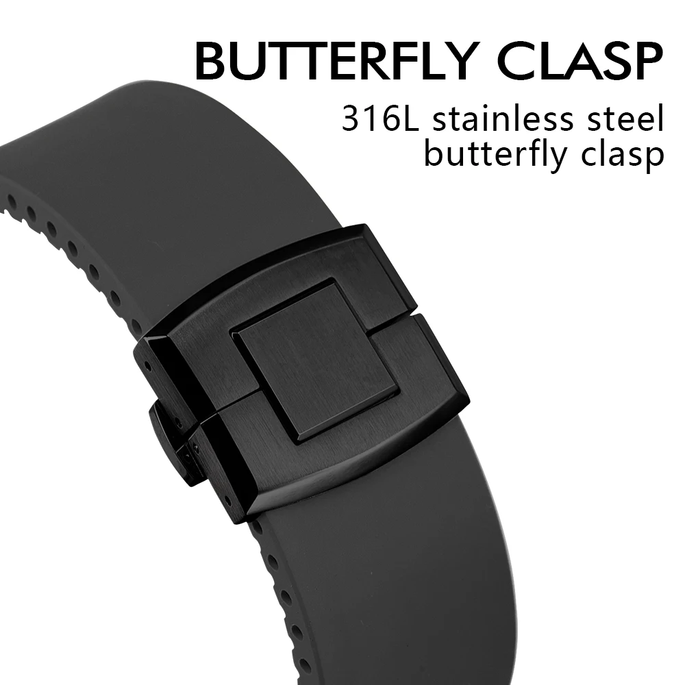 Apple Watch Ultra 49m 탄소 섬유 케이스 스트랩, iWatch Ultra 2 용 수정 키트, 불소 고무 금속 고급 보호 케이스