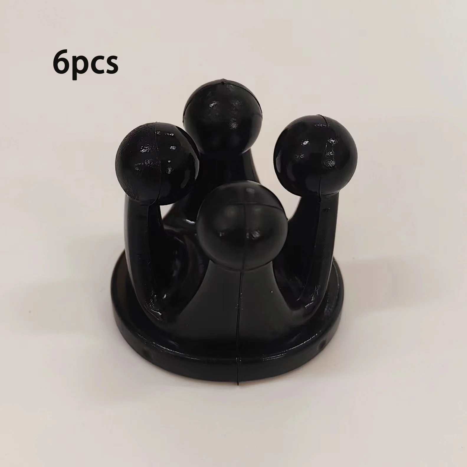 Description Picture 5 of item6Pcs Toothbrush Holder Punch Free Silicone Hook for Bathroom Razor Holder Dorm Waterproof Bathroom Kitchen Organizer
