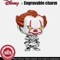 Disney 925 Silver Charm Clown Figure Customized Bead for Bracelet Child's Play Charm Luxury Jewelry Accessories personality Gift
