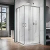 Corner Shower Enclosure For Bathroom 36 in.D x 36 in. W x 72 in. H, Double Sliding Shower Door with 1/4 in. Clear Glass 1