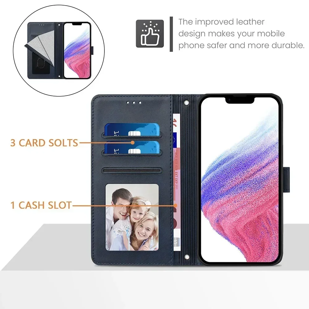 Premium RFID Blocking Wallet Flip Case with Card Holder and Stylus Slot