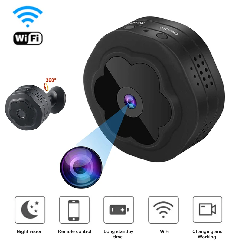 

PK A9 Mini Camera HD 1080P WiFi Home Security Surveillance Camera Motion Detect Night Vision Wireless Camcorder Video Recorder