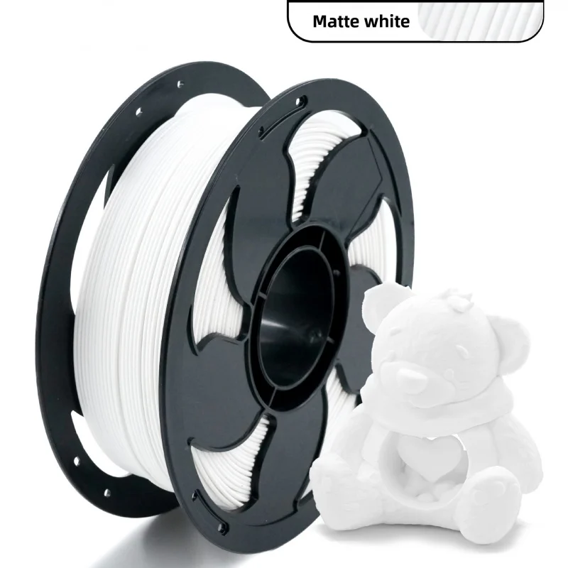 무광택 멀티 컬러 PLA 3D 프린터 필라멘트, 1.75mm, 1KG 스풀, 프리미엄 질감