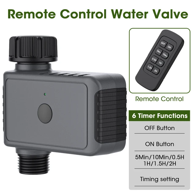 Smart Remote Control Water Timer 1-Outlet Intelligent Garden Sprinkler Irrigation System Outdoor Automatic Watering Timer 2