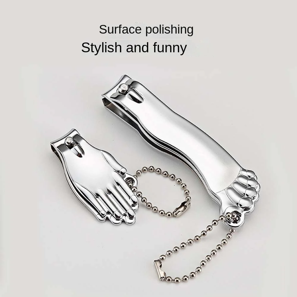 Stainless Steel Nail Clipper Set Hand and Foot Shape Pedicure Tools Nail Cutting Pliers Manicure Anti-skid Toenail Trimmer