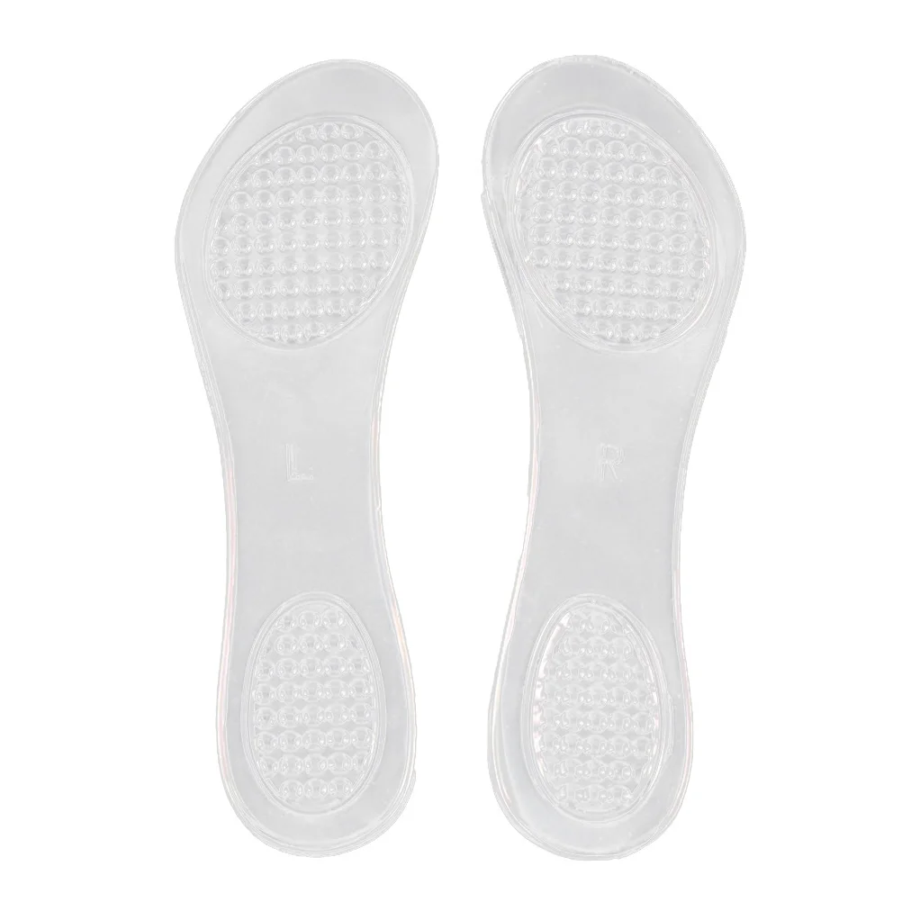 

1 Pair High Heels Gel Cushion Anti Absorption Feet Care Foot Pad Shoe Pads Insoles (Transparent)