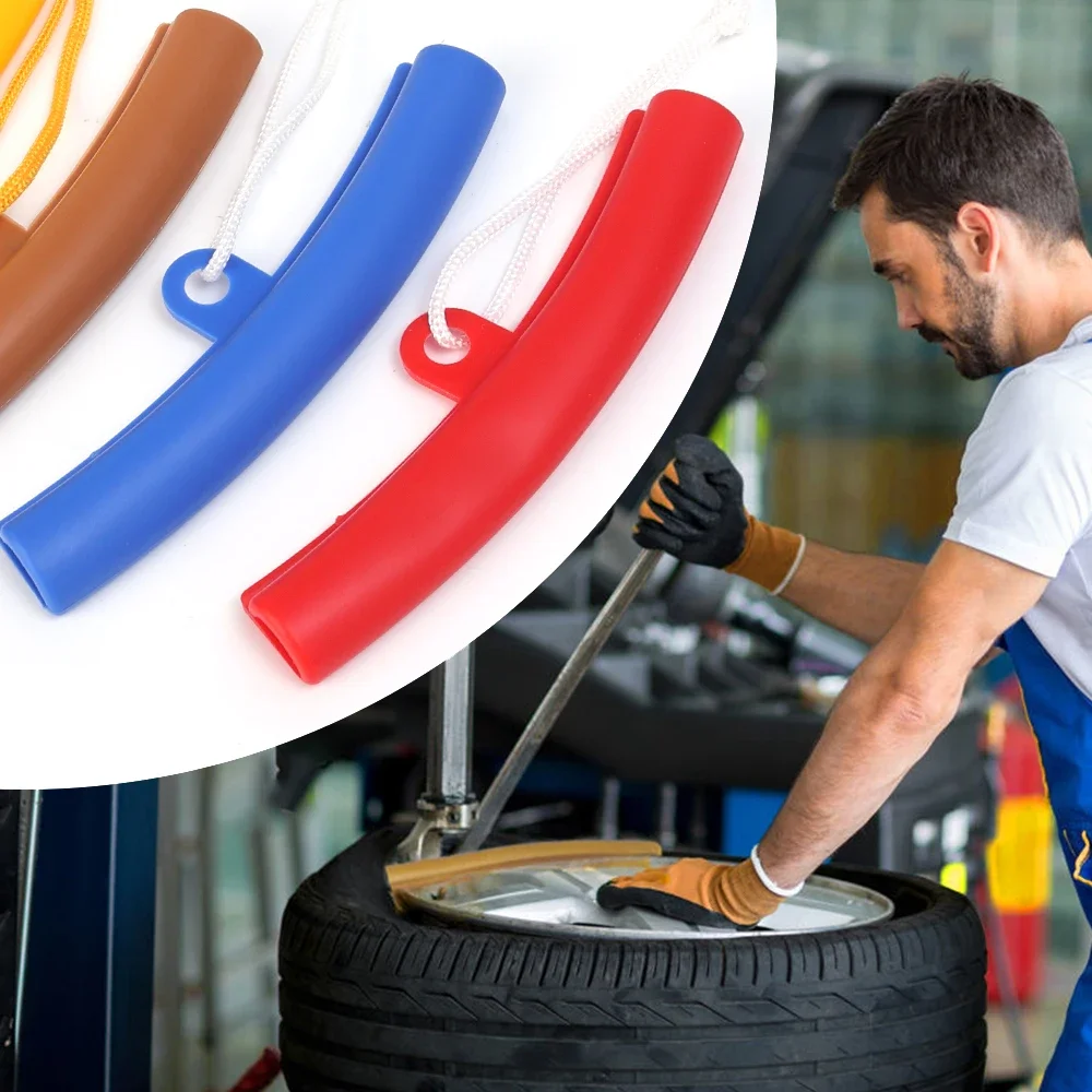 Car Wheel Protector Pry Tire Auxiliary Accessories Auto Tyre Hub Steel Ring Scratch Resistant Protective Pad Tire Repair Tools