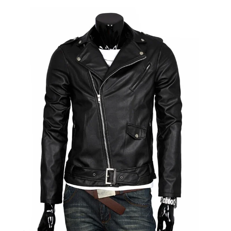 Ходячие-мертвецы-куртка-для-косплея-мужская-куртка-из-искусственной-кожи-в-стиле-панк-мотоциклетная-Модная-приталенная-кожаная-куртка
