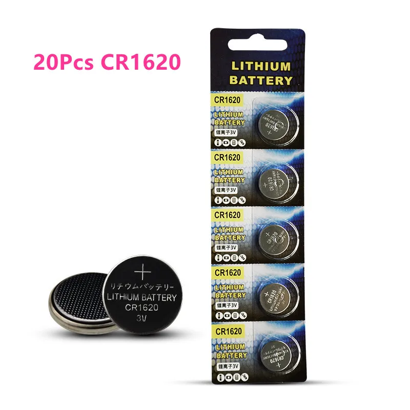 New 20PCS CR1620 3V Lithium Batteries Environmental Protection Button