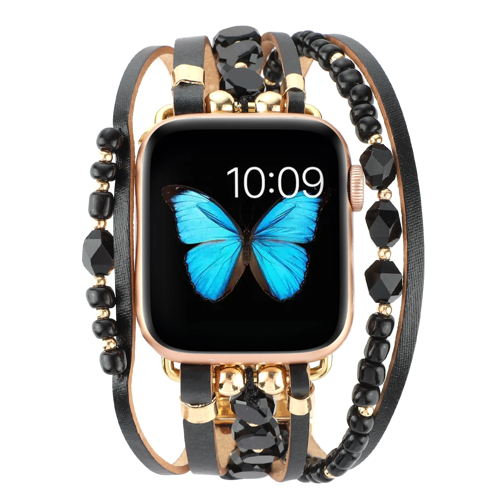Pulseira para apple watch feminino ornamento corrente