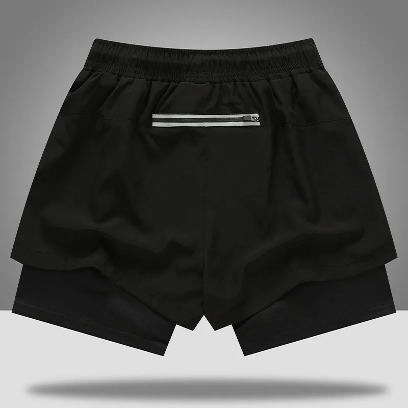 Gym Shorts Men Compression 5 Inch Quick Dry With Liner Training Running Short 2 in 1 Mens Gym Shorts 2