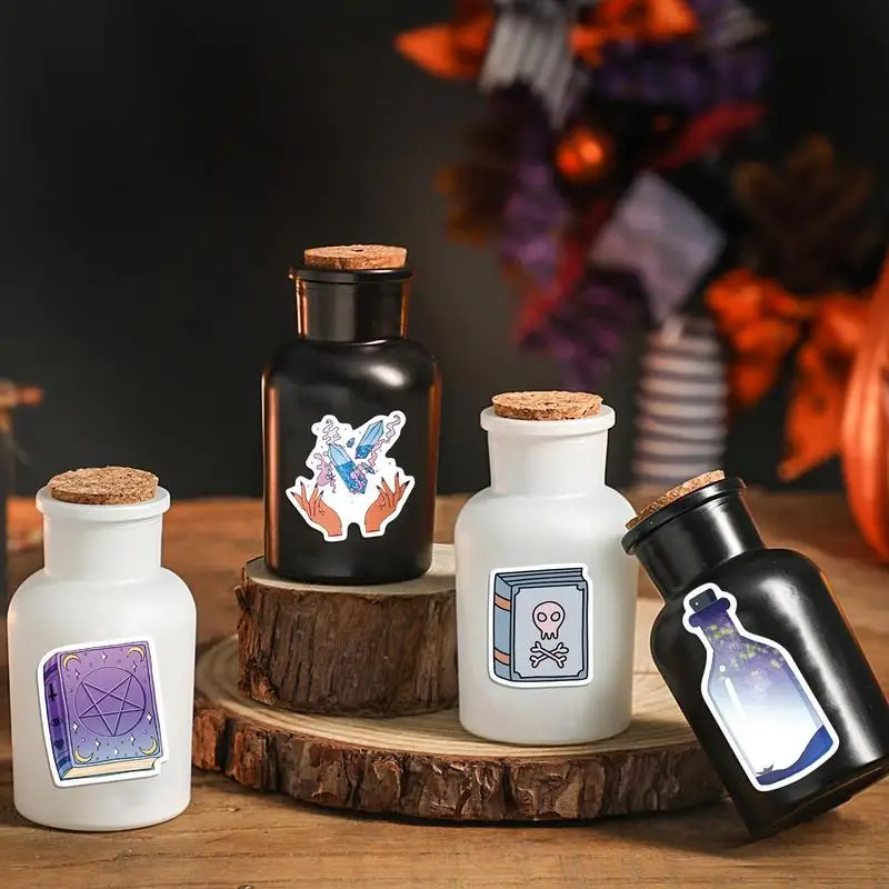 Potion Labels 300 Pieces Potion Label Halloween Decoration Spooky Stickers Apothecary Labels Halloween Bottle Decals For