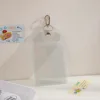 Glittery PVC 3inch Card Holders Student Campus Card Protect Cover 4pc Card Space With Keyring 6