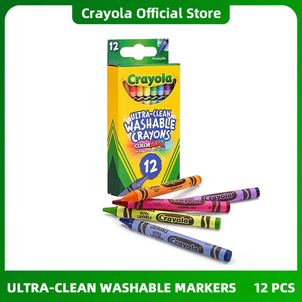 Crayola Large Washable Crayons, 16 Ct, School Supplies for Kindergarten,  Toddler Crayons Gifts for Kids - AliExpress