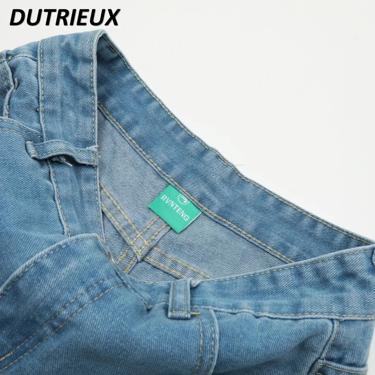 High Street Style Fashion Casual Denim Shorts for Women2024 Spring and Summer New Hot Girl Two Piece Set Ladies' Short Pants