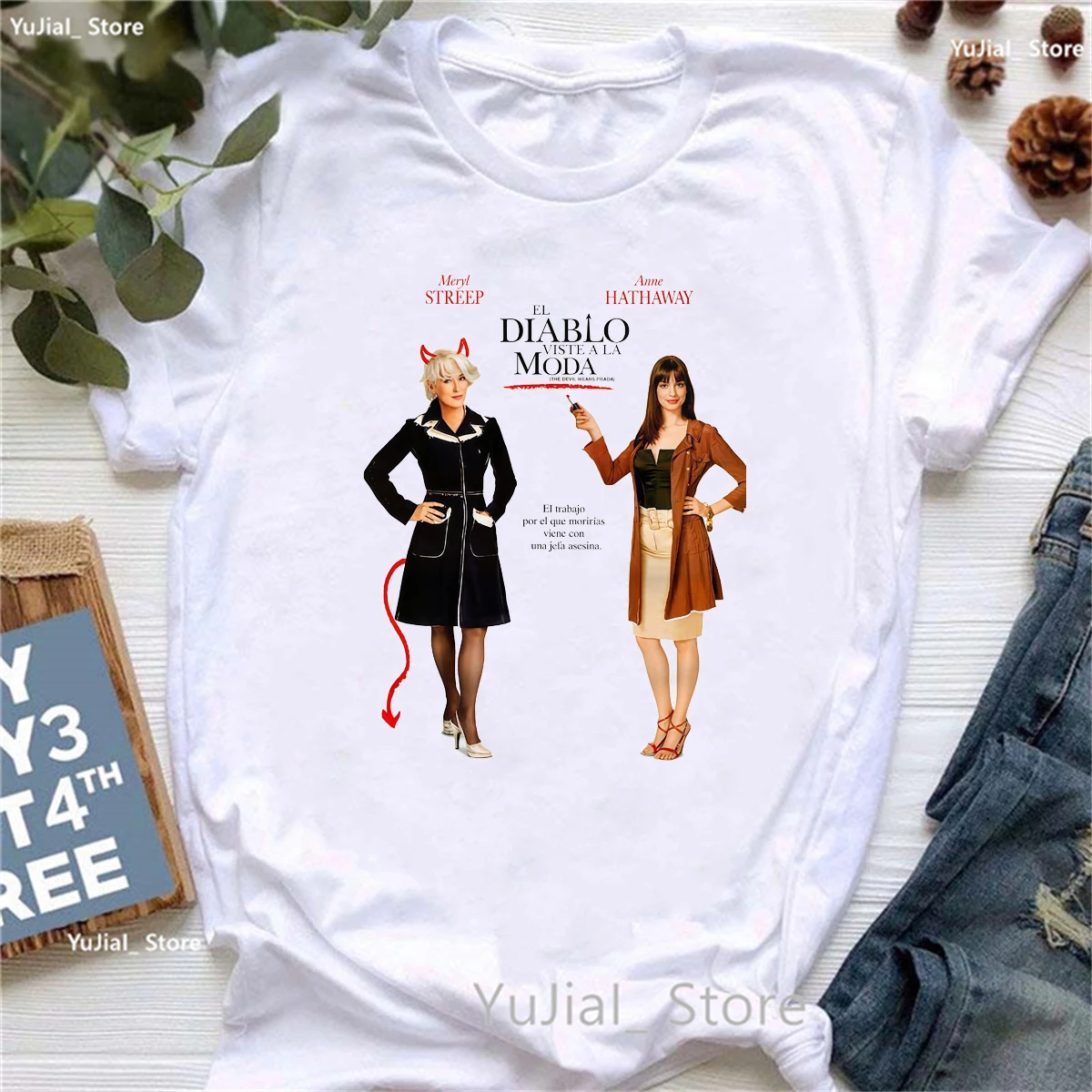 Cool The Devil Wears Prada 2 Printed T Shirt Women Red High Heel Fashion T-Shirt Summer Short Sleeve Shirt Funny Tshirt Tops 5