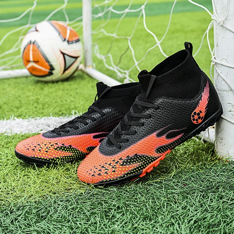 Quality Chuteira Society Football Boots C.Ronaldo Cleats Futbol Anti-Slip Fashion Soccer Shoes Futsal Training Sneaker