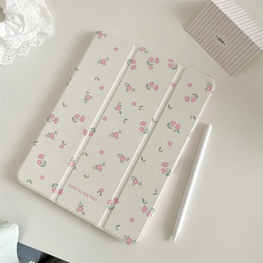 Tablet case For iPad 2024 M4 Pro 11 12.9 13 inch case 2022 10th Gen Cover 10.2/9.7 inch Air 6 5 4 3 Case with Pencil Slot Holder 5