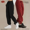 ZODF Retro Winter Men 360gsm Batik Washed Fleece Sweatpants Women Unisex Loose Drawstring Warm Joggers Pants Streetwears HY0714 2