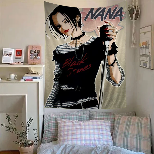 Japonais classique Anime NANA lycée DxD Hippie tenture murale tapisseries pour salon maison dortoir décor Art décor à la maison 6