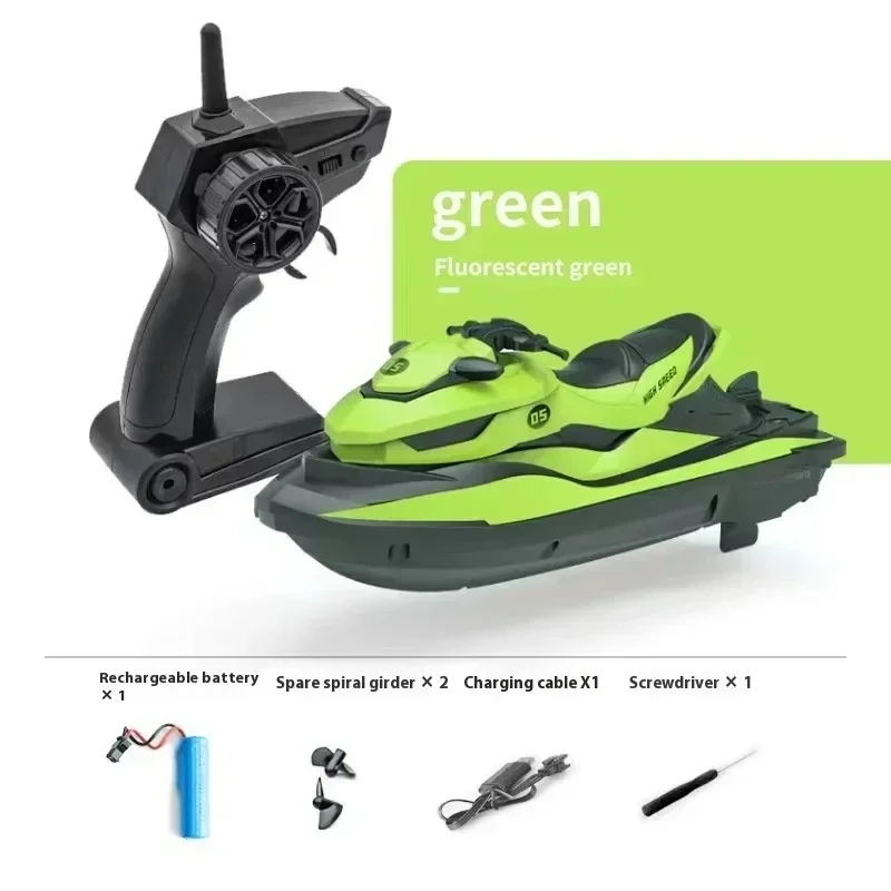 High-Speed Remote Control Boat 2.4g Rc Jet Ski Mini Electric Motorboat For Kids Double Motor Summer Water Play Children Toy Gift 5