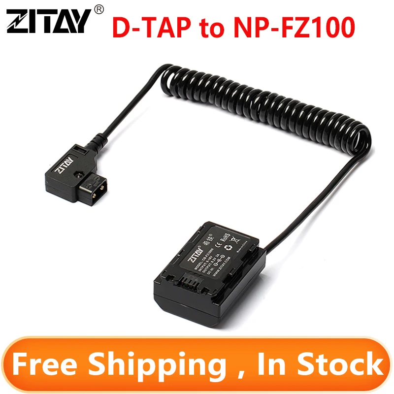 Zitay D-Tap A Np-Fz100 Batteria Fittizia Per Fotocamera Per Sony Alpha A7Iii A7R Iii A9 A7R Iv Alpha 9 Ii A9R A9S A7R3 A7S3 Led Light Power