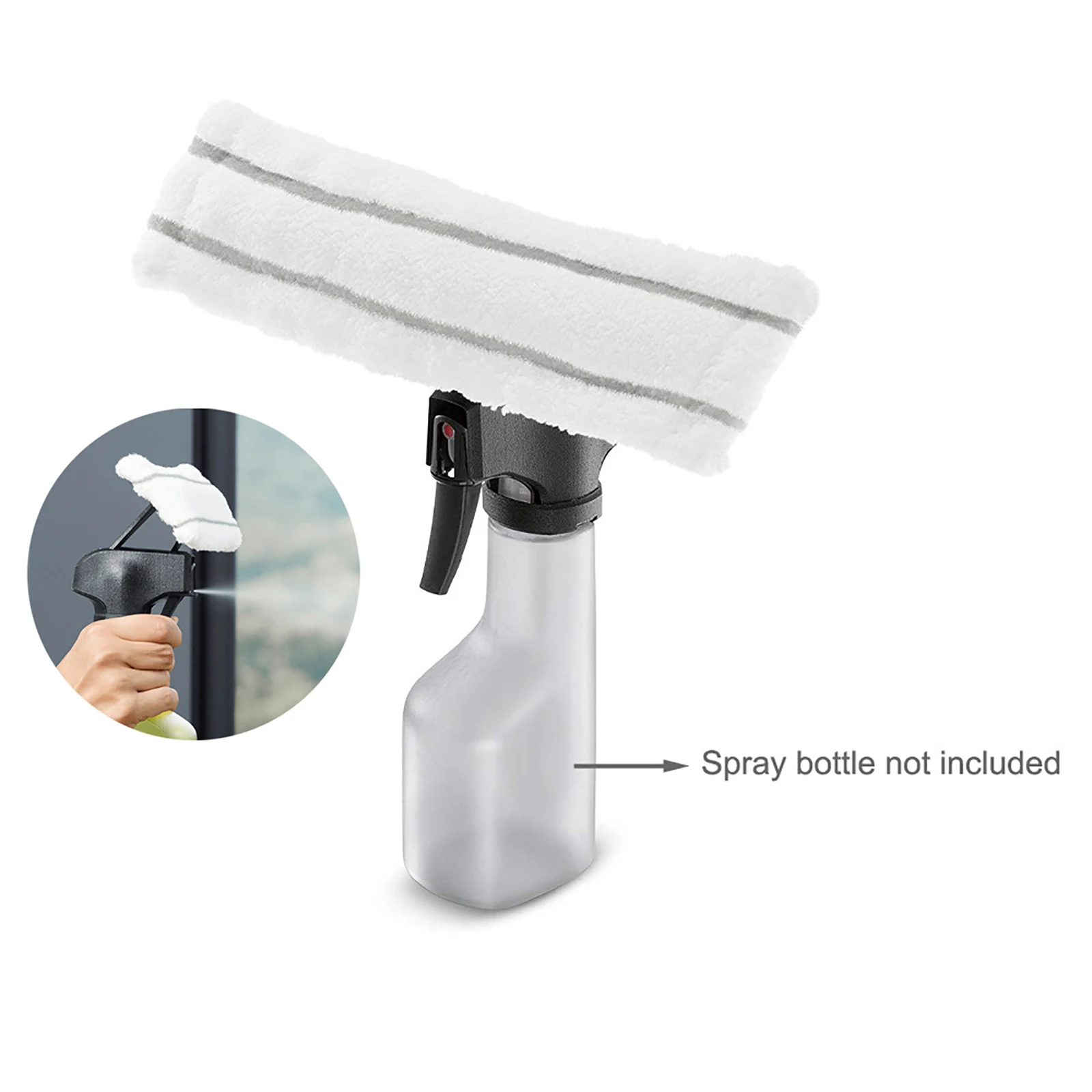 Description Picture 3 of itemMicrofibre Mop Cloths for Karcher WV1 WV50 WV75 Window Cleaner Machine Glass Scraper Wiper Pad Rags Cleaning Tools Replacement